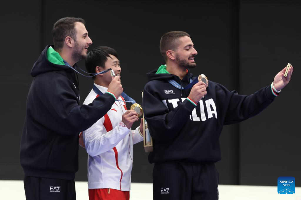 Olympics | China's Xie wins men's 10m air pistol gold at Paris Olympics