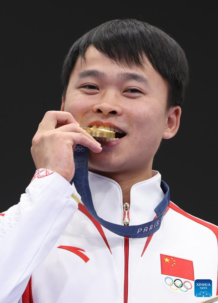 Olympics | China's Xie wins men's 10m air pistol gold at Paris Olympics