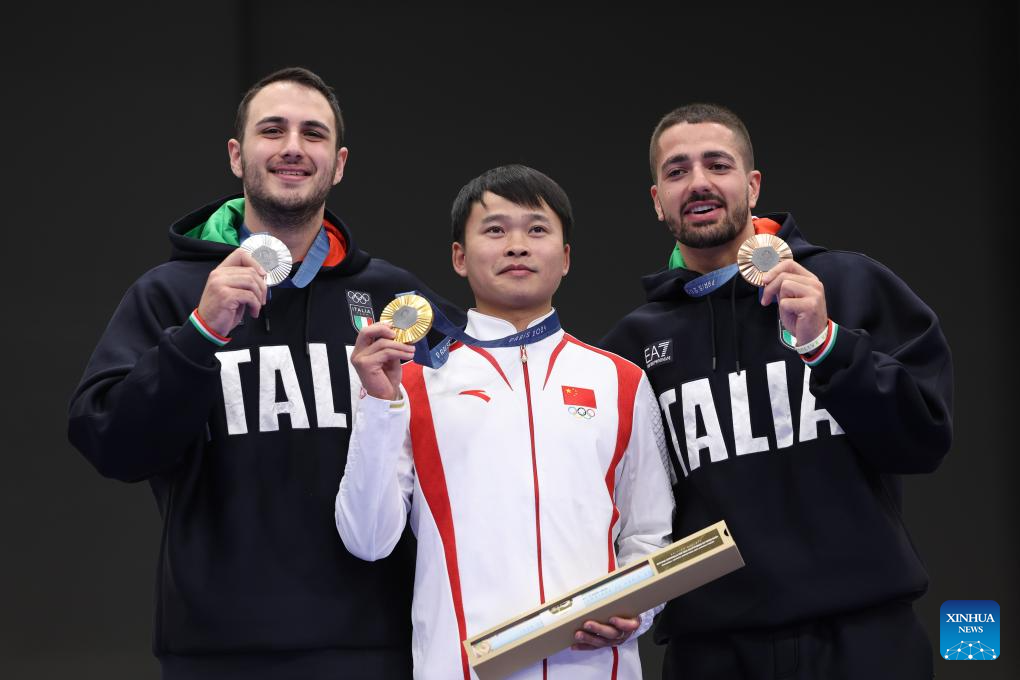 Olympics | China's Xie wins men's 10m air pistol gold at Paris Olympics