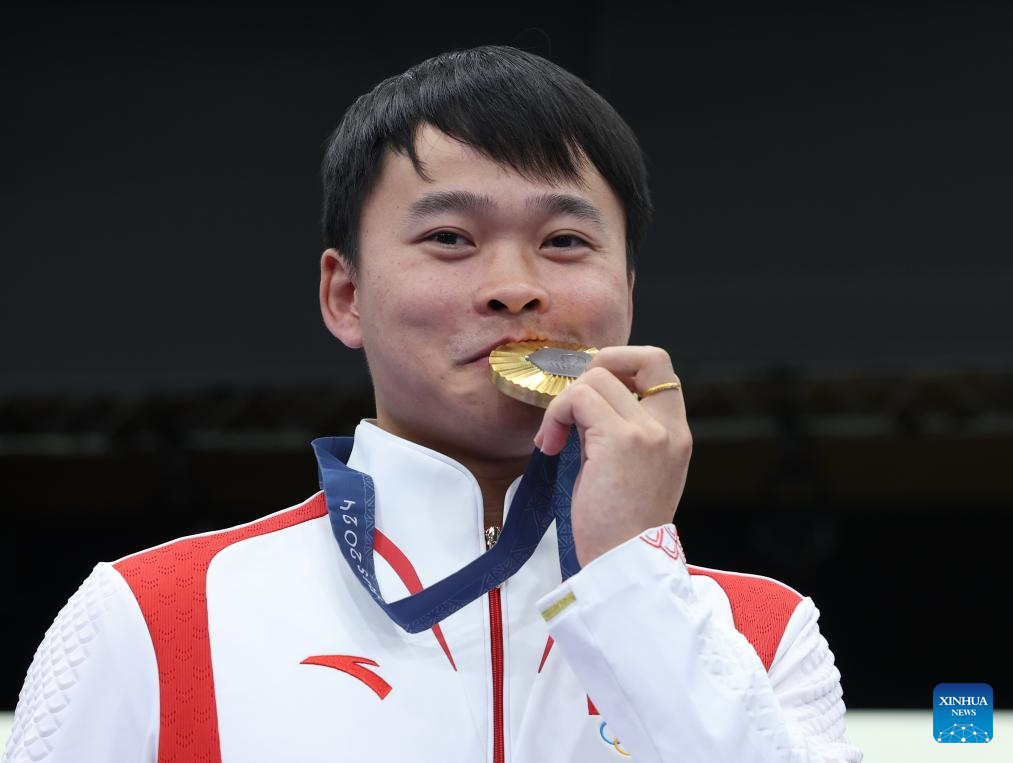 Olympics | China's Xie wins men's 10m air pistol gold at Paris Olympics