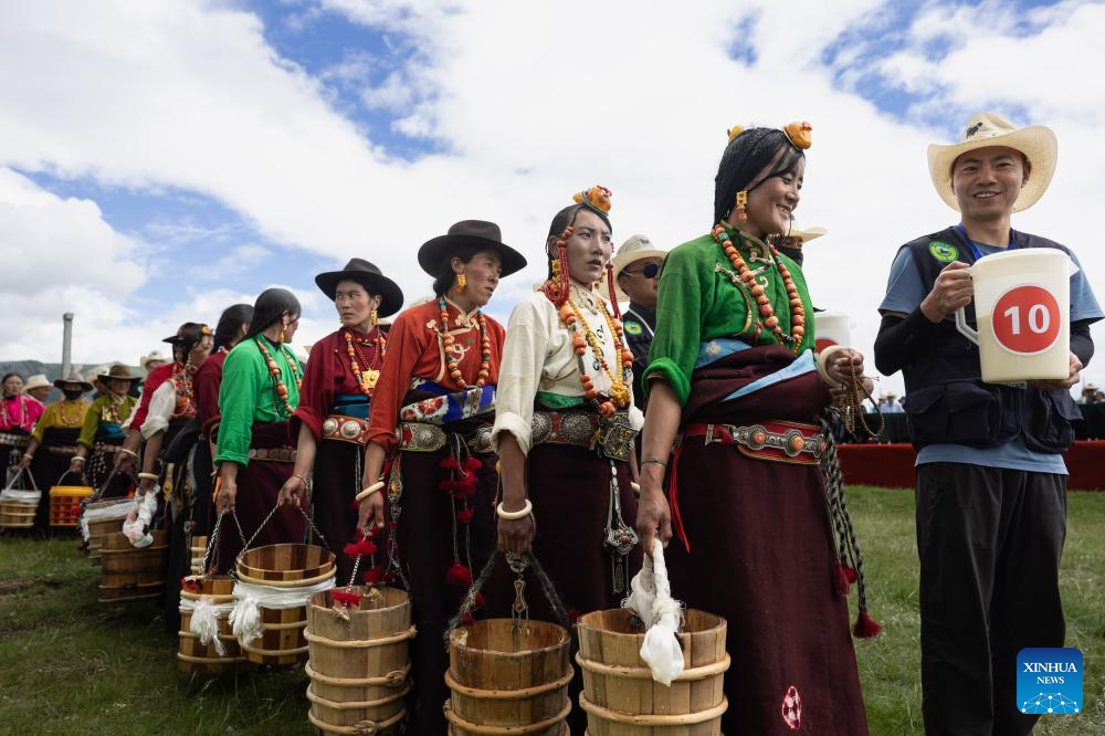 Rural folk event held in Baiyu County, SW China