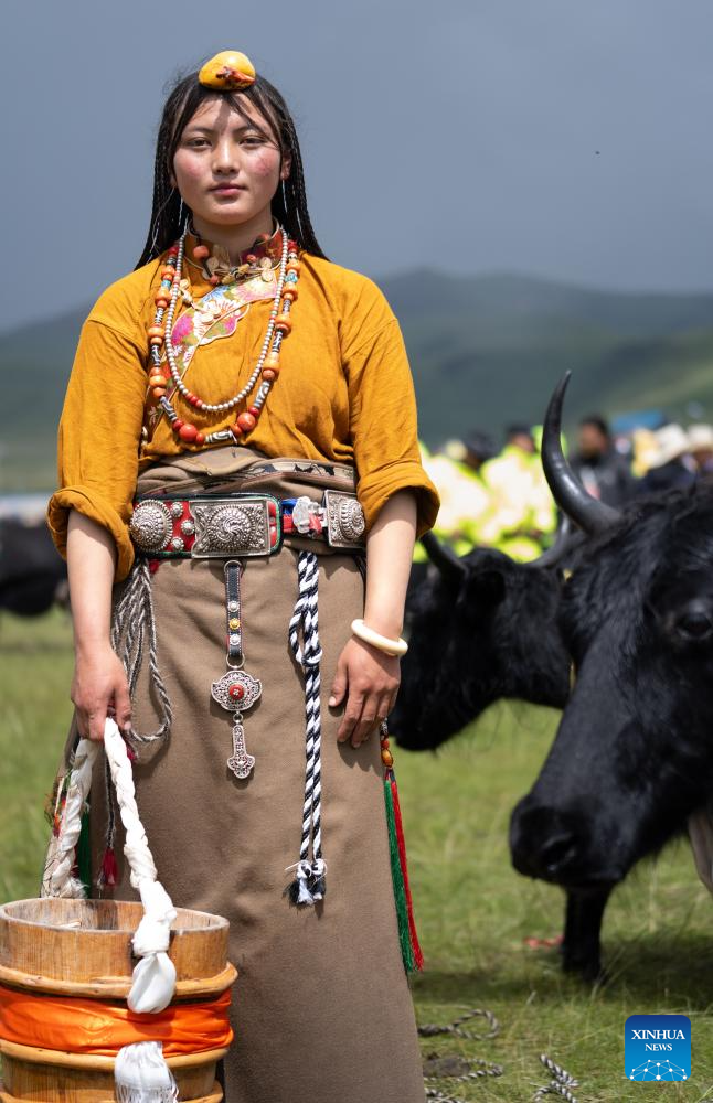 Rural folk event held in Baiyu County, SW China