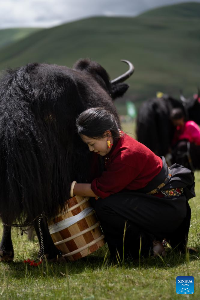 Rural folk event held in Baiyu County, SW China