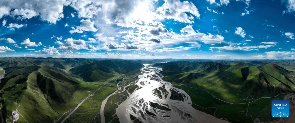 Scenery of Yellow River in Dari County, NW China