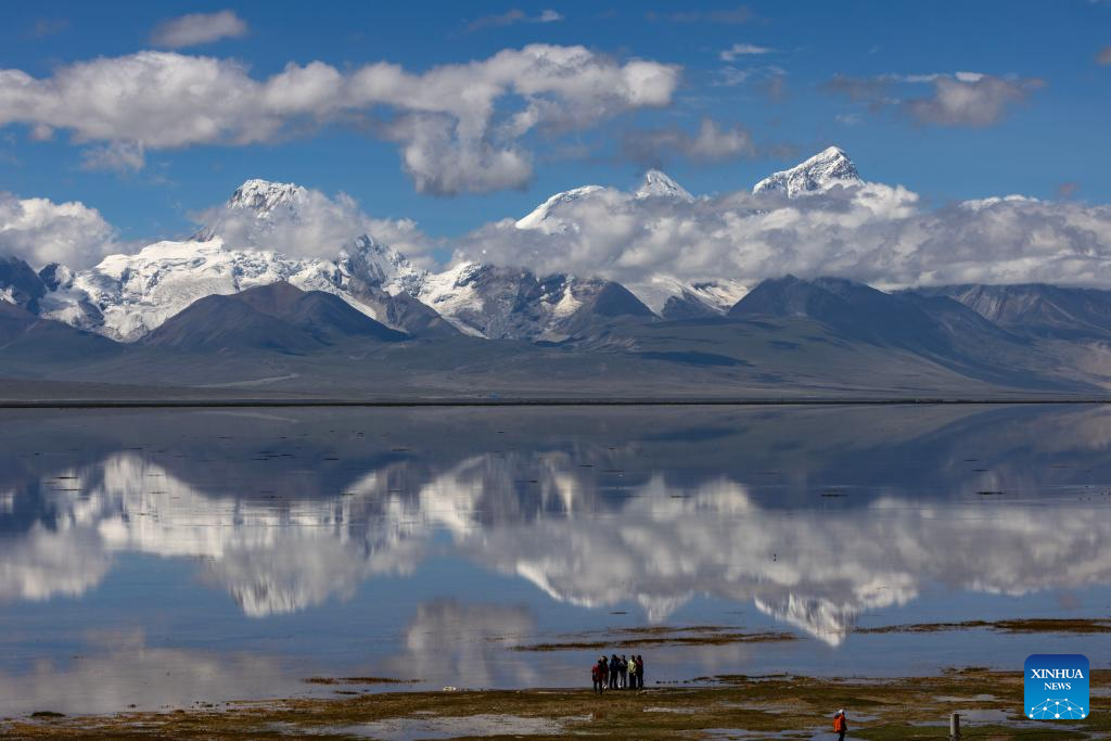 Scenery of Mount Chomolhari in China's Xizang