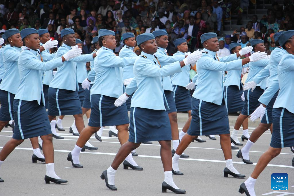 In pics: parade marking 64th anniversary of Benin's independence