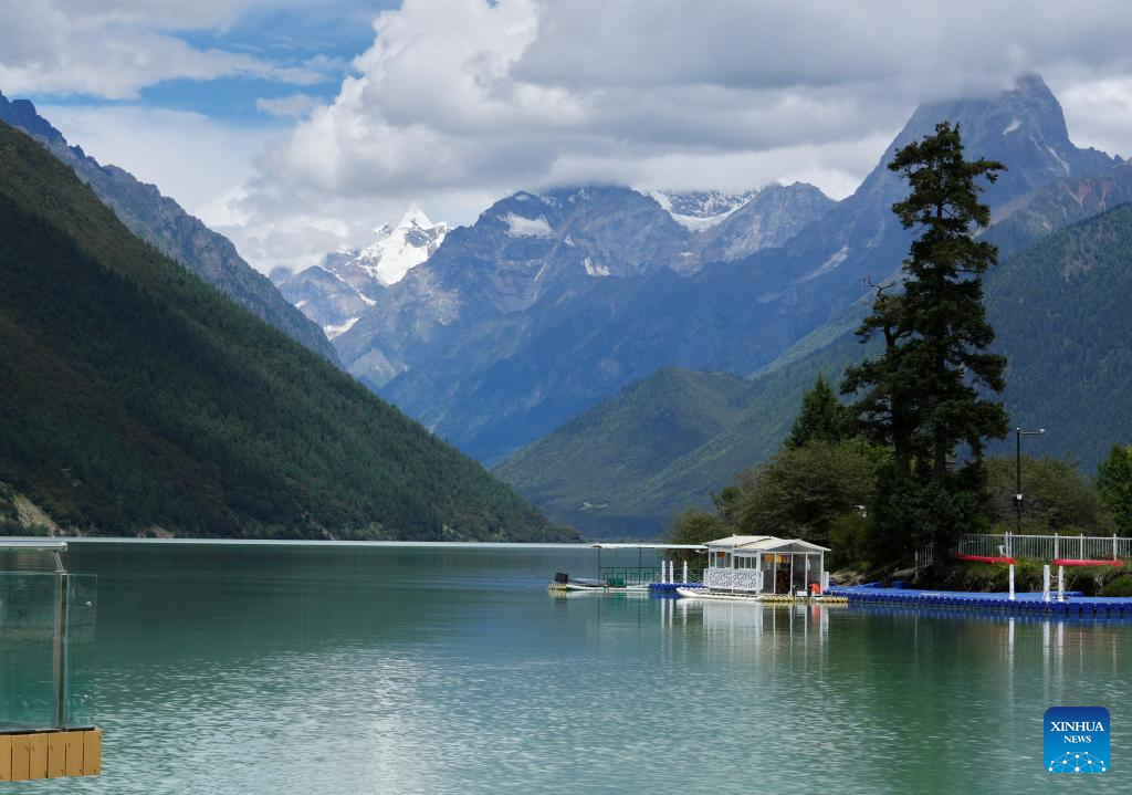 View of Basomtso scenic area in Nyingchi, SW China