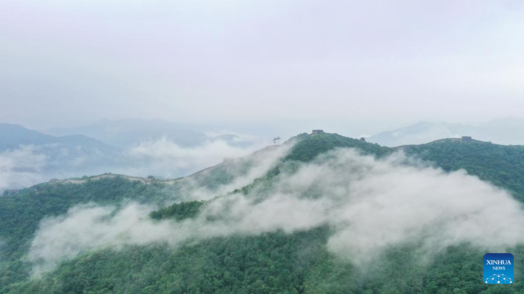 Scenery of Mutianyu section of Great Wall in Beijing