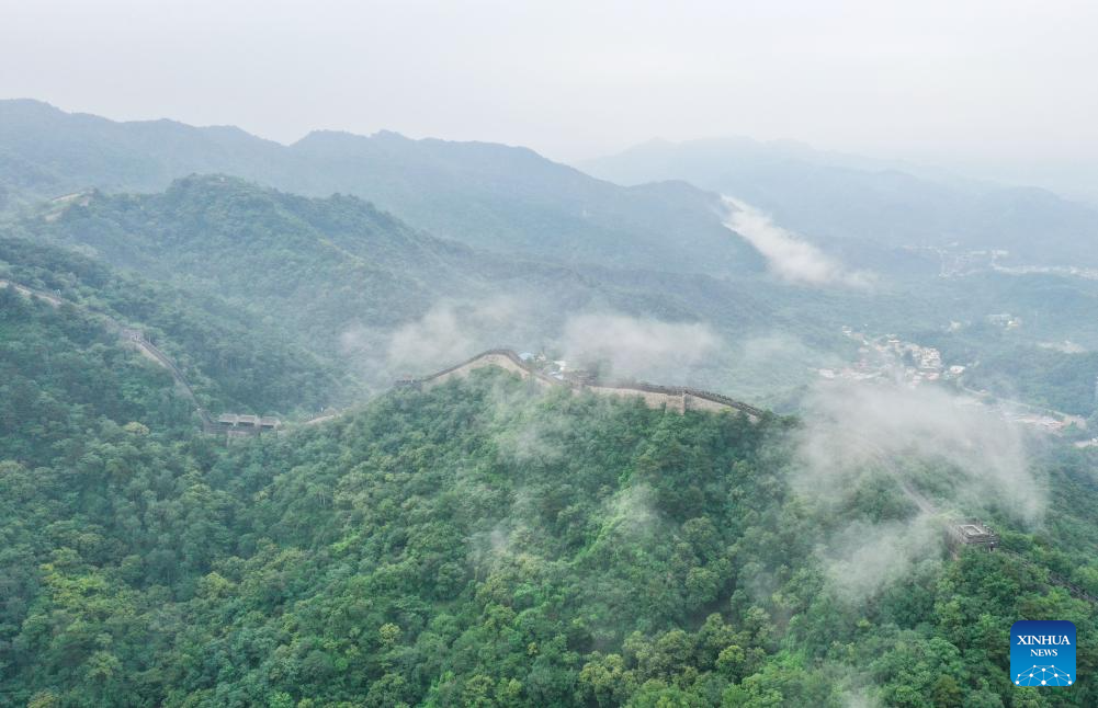 Scenery of Mutianyu section of Great Wall in Beijing