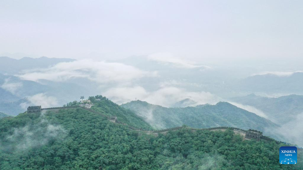 Scenery of Mutianyu section of Great Wall in Beijing