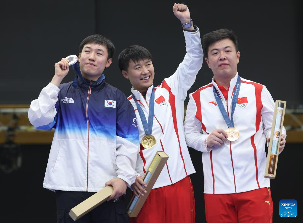 Olympics | China's Li Yuehong wins men's 25m rapid fire pistol gold at Paris Olympics