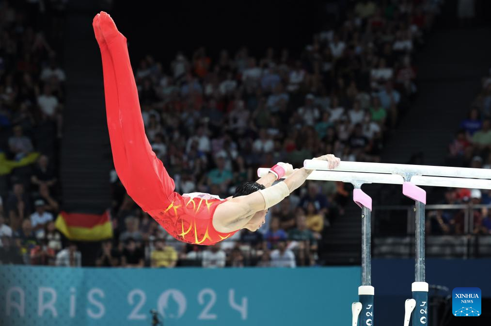 Zou Jingyuan wins China's second gymnastics gold at Paris Olympics