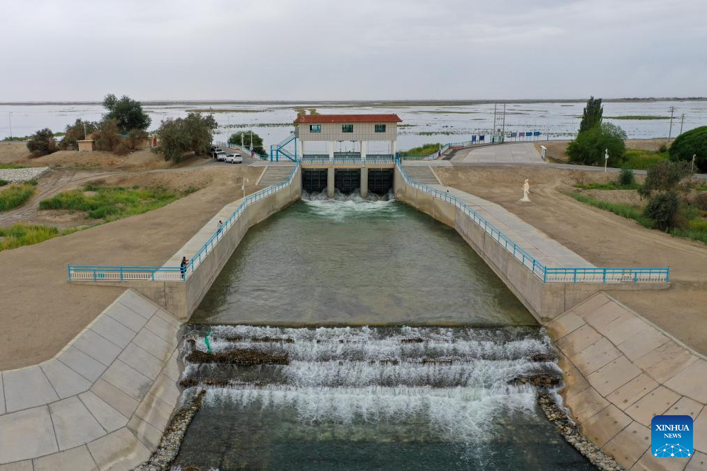 Xinjiang starts water diversion for China's longest inland river