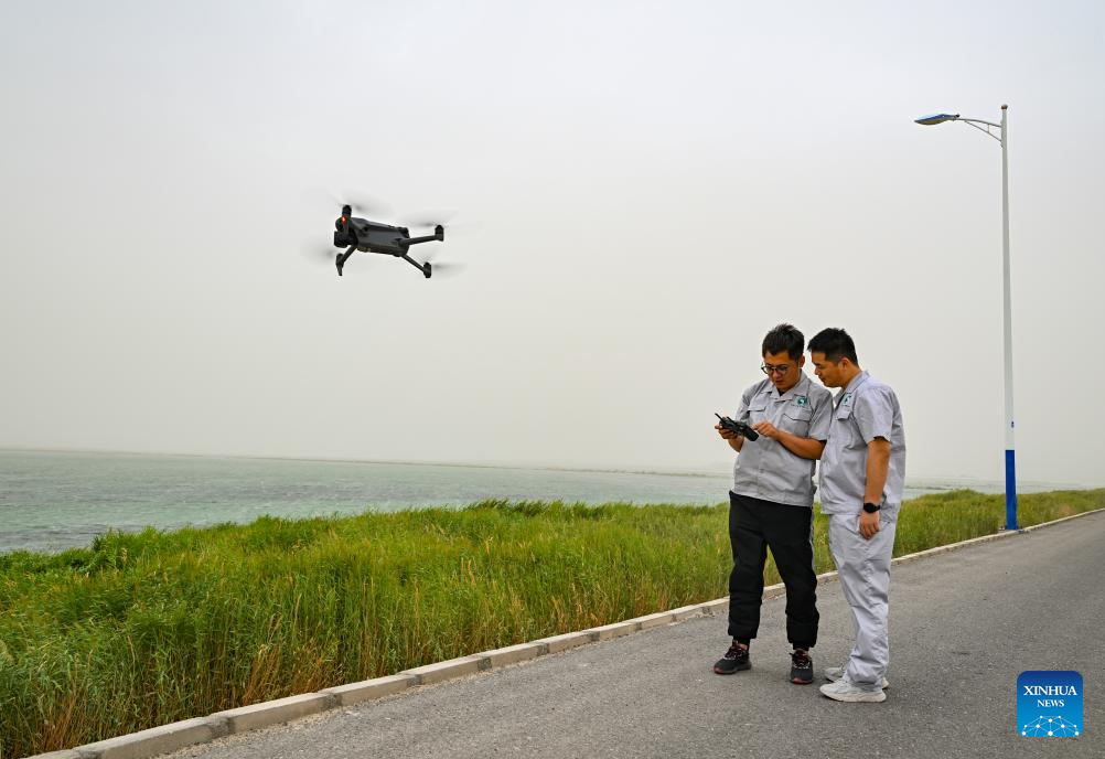 Xinjiang starts water diversion for China's longest inland river