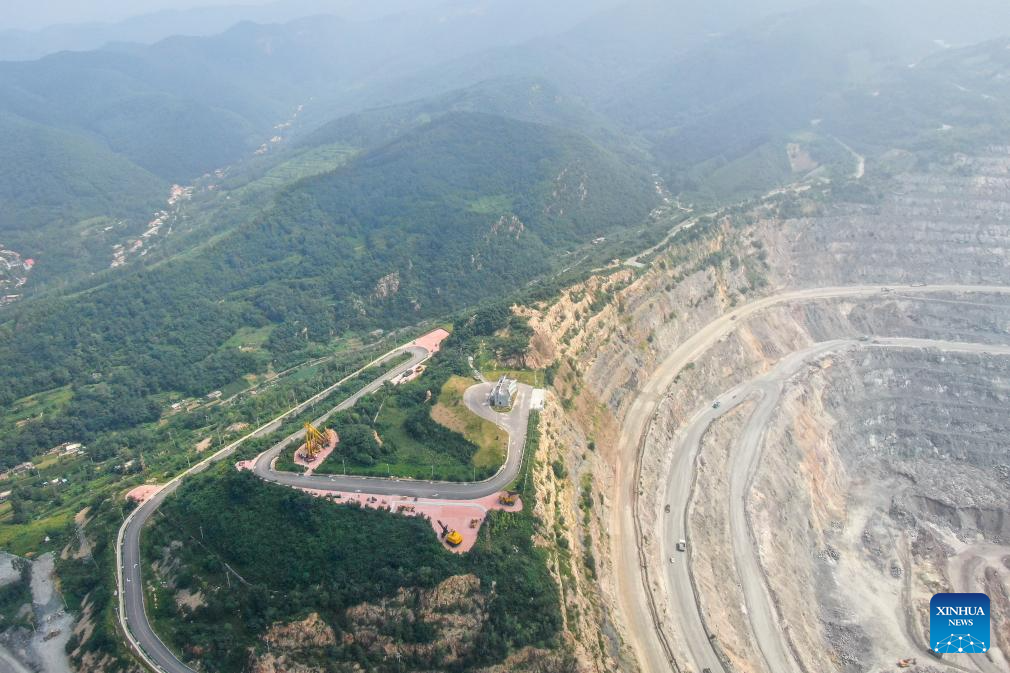 China's Nanfen iron open-pit mine promotes green development