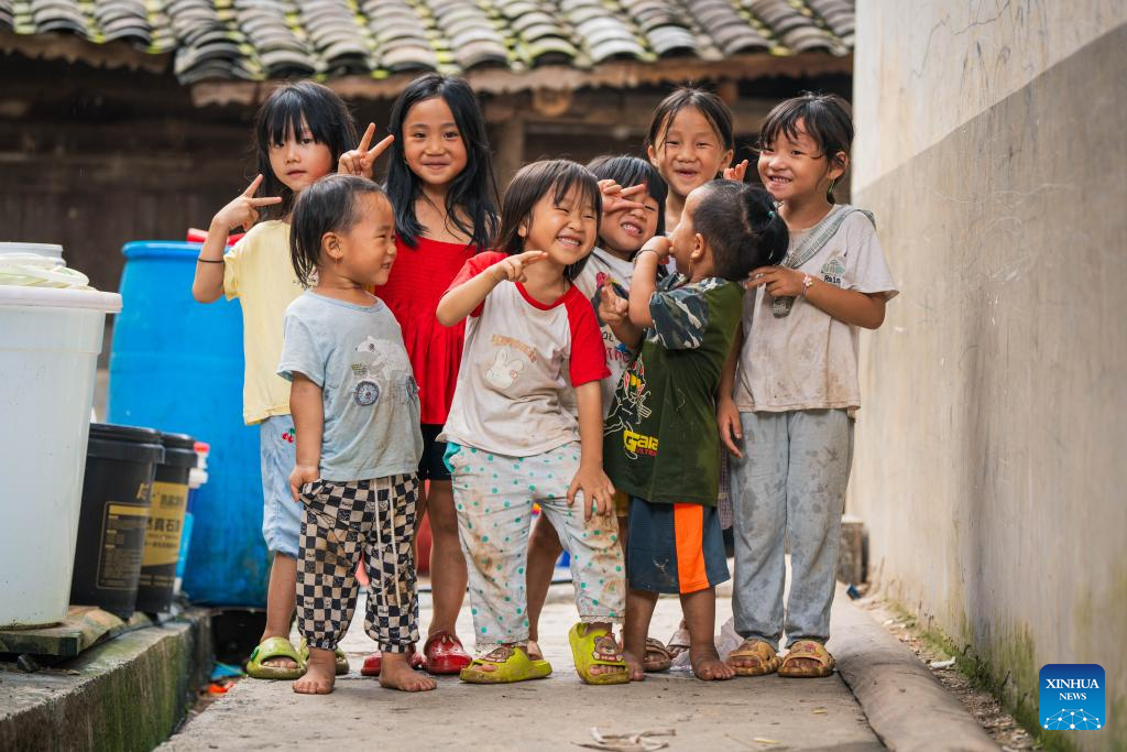 In pics: beautiful scenery, joyful life in Basha Village, SW China's Guizhou