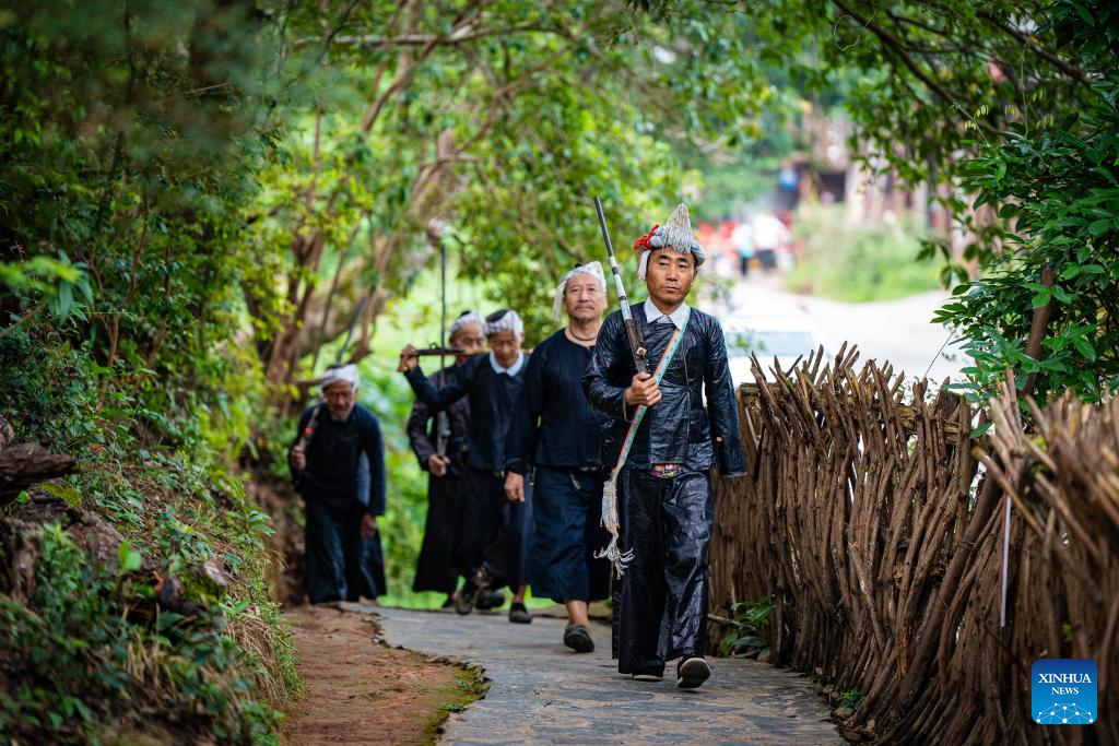 In pics: beautiful scenery, joyful life in Basha Village, SW China's Guizhou