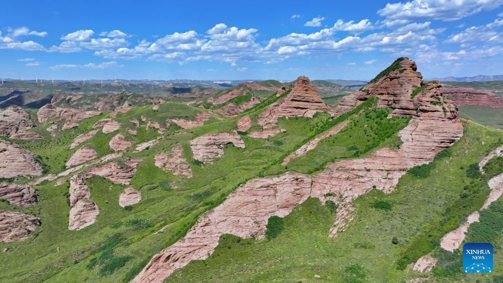 Scenery of Danxia landform in Ningxia, NW China