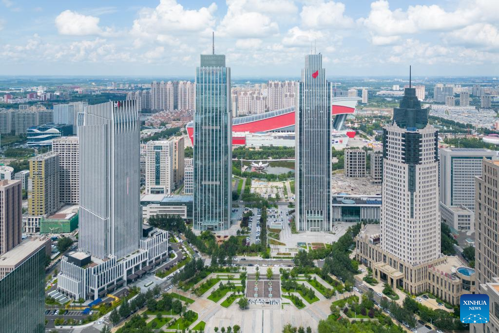 Aerial view of Harbin, China's 