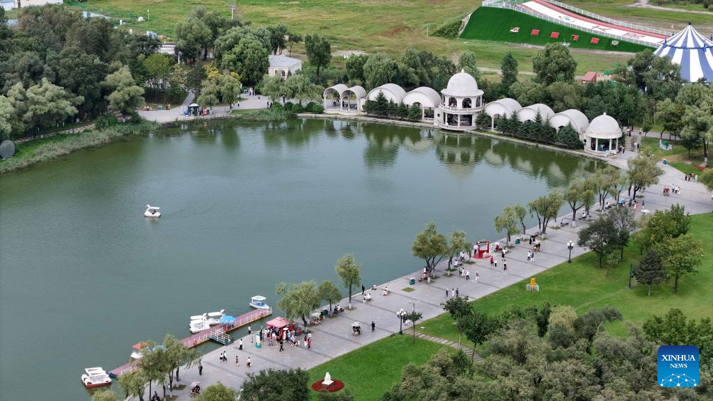 Aerial view of Harbin, China's 