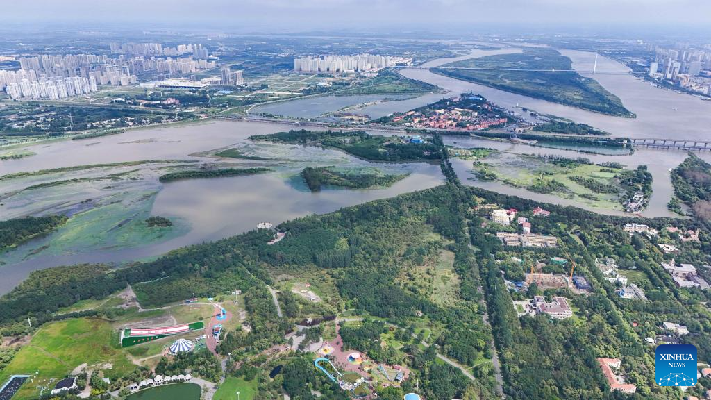 Aerial view of Harbin, China's 