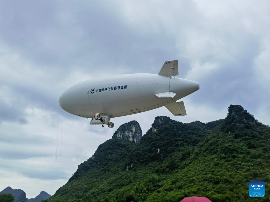 China's AS700 manned airship makes first trans-provincial ferry flight