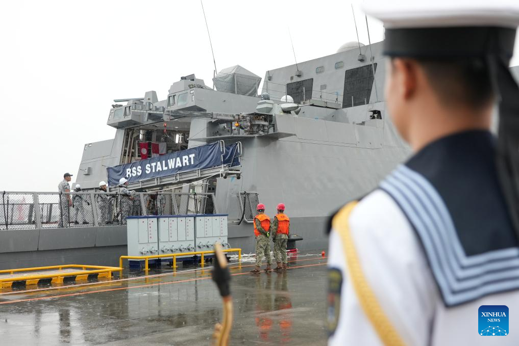 China, Singapore to hold joint maritime exercise