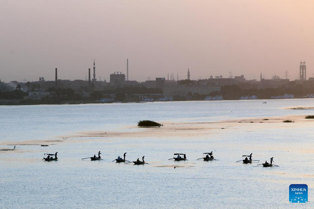 View of Nile River in Cairo, Egypt