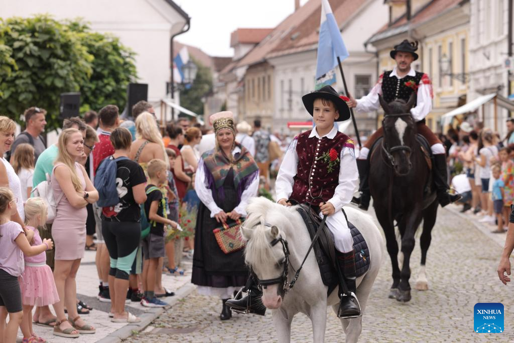 Parade of 51st National Costumes and Clothing Heritage Day held in Slovenia