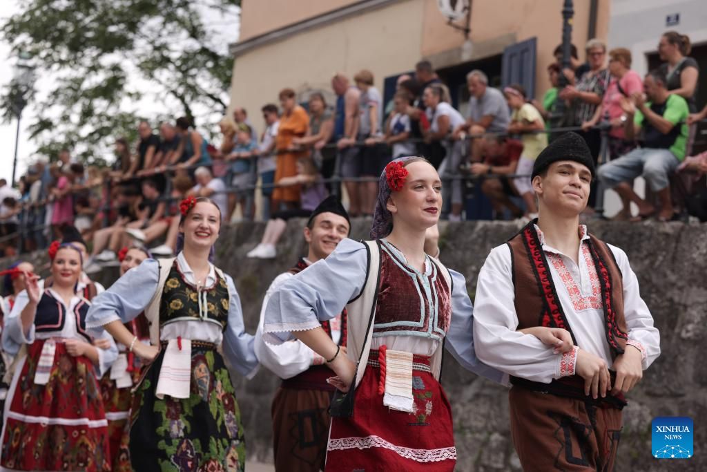 Parade of 51st National Costumes and Clothing Heritage Day held in Slovenia