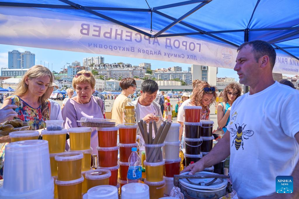 Honey Day held in Vladivostok, Russia