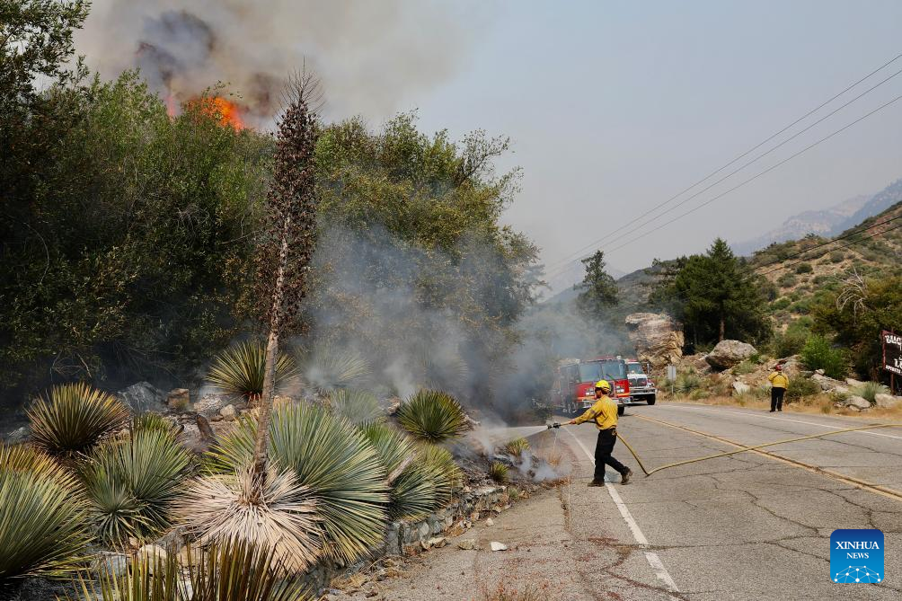 Bridge Fire in Southern California explodes over 10 times in size