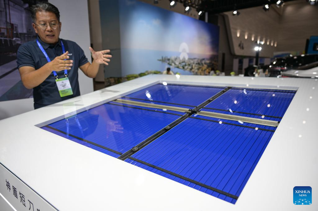 Cutting-edge technologies, products of NEV showcased in Hainan