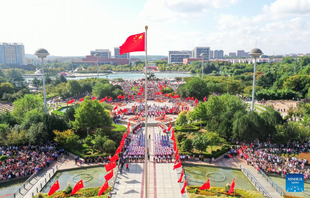 People celebrate National Day across China