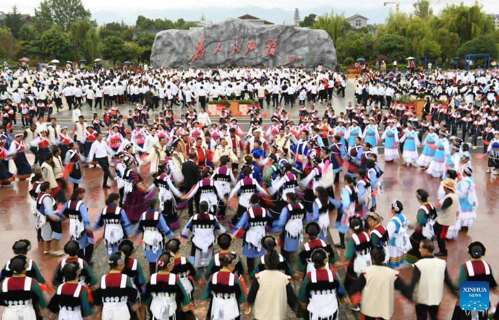 People celebrate National Day across China