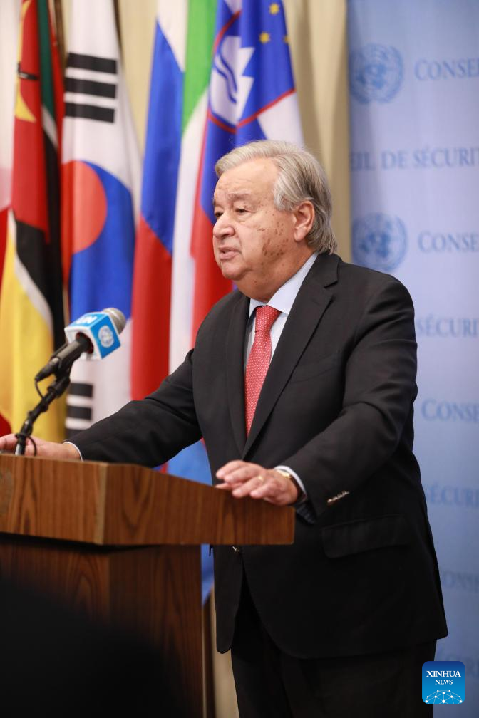 UN chief expresses concern over Israel's draft legislation on UN relief agency