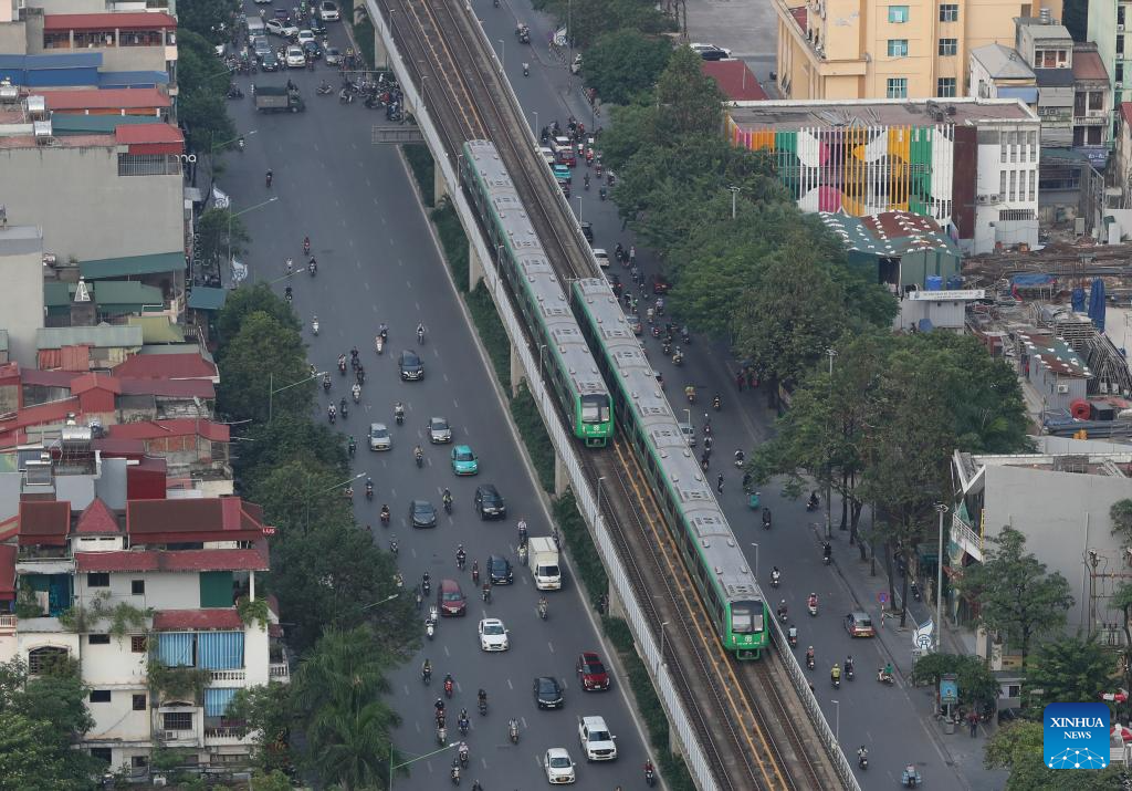 A look at China-built railway in Hanoi