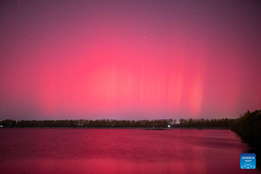 Northern lights observed at different places across Heilongjiang