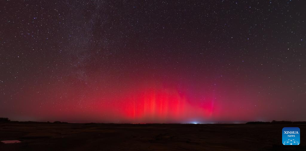 Northern lights observed at different places across Heilongjiang