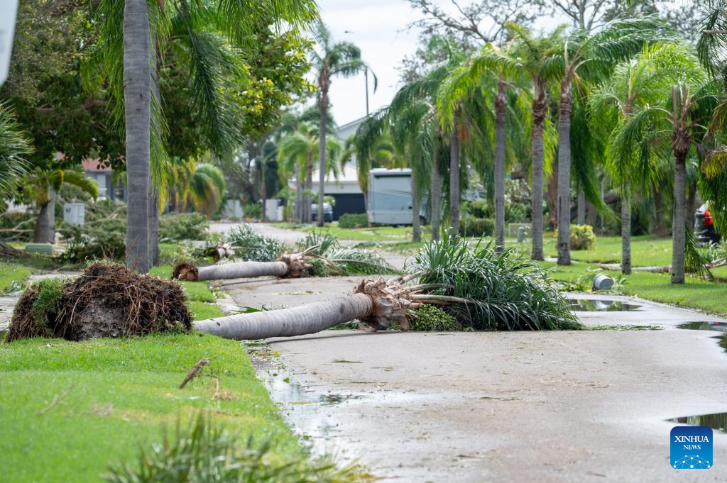 Hurricane Milton plows across U.S. Florida, leaving at least 10 dead