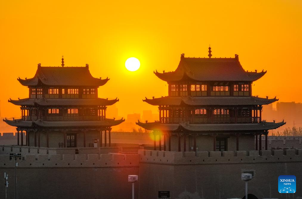 Autumn scenery of Jiayu Pass in Gansu, NW China