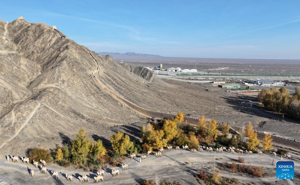 Autumn scenery of Jiayu Pass in Gansu, NW China