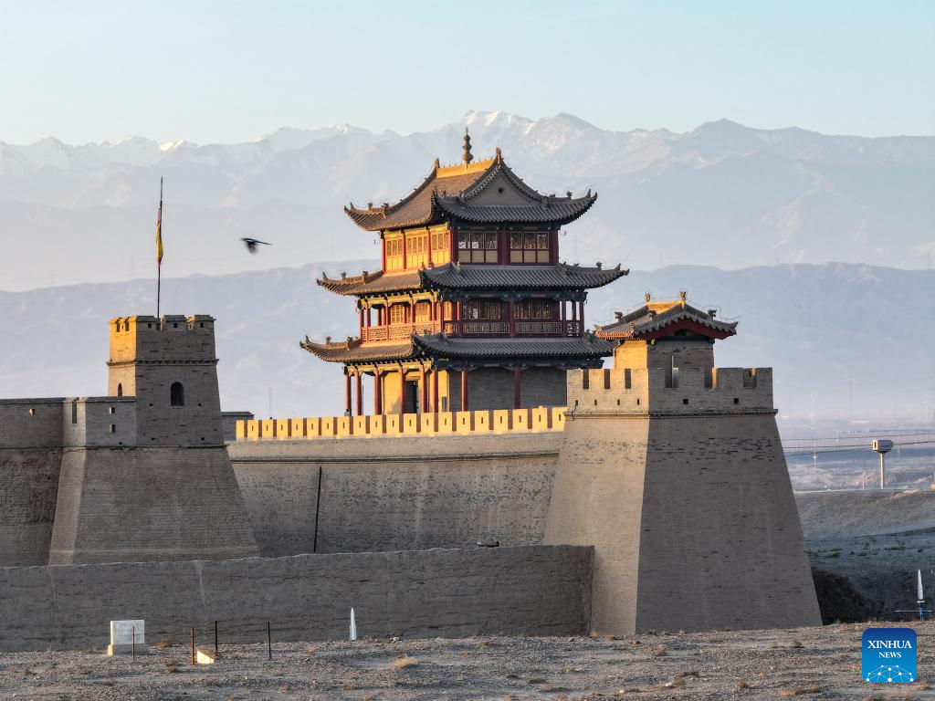 Autumn scenery of Jiayu Pass in Gansu, NW China