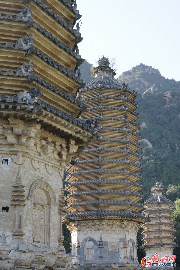 Autumn scenery of Yinshan Pagoda Forest