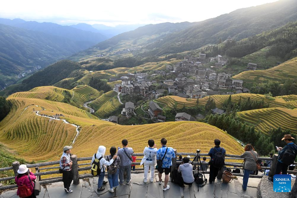 Scenery of Longji Rice Terraces in S China's Guangxi