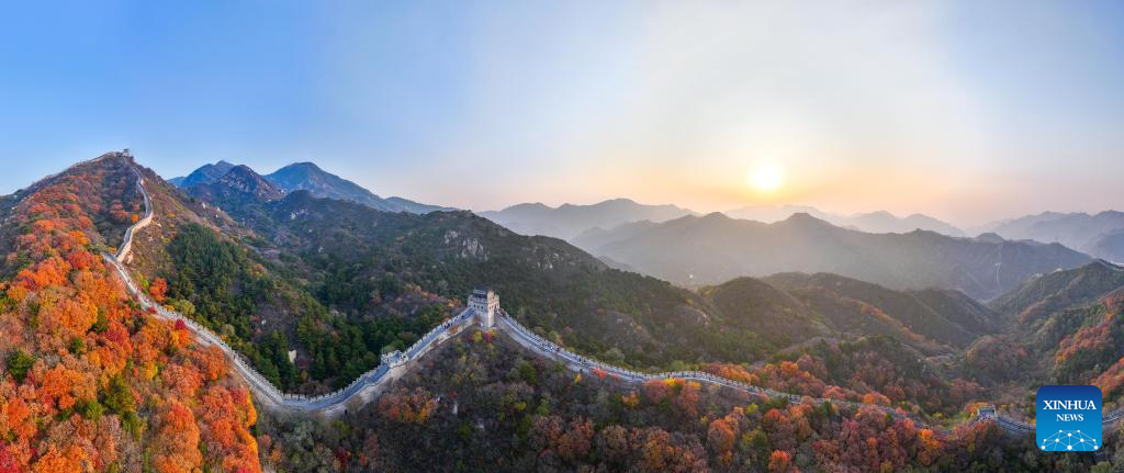 Morning view of Badaling section of Great Wall in Beijing