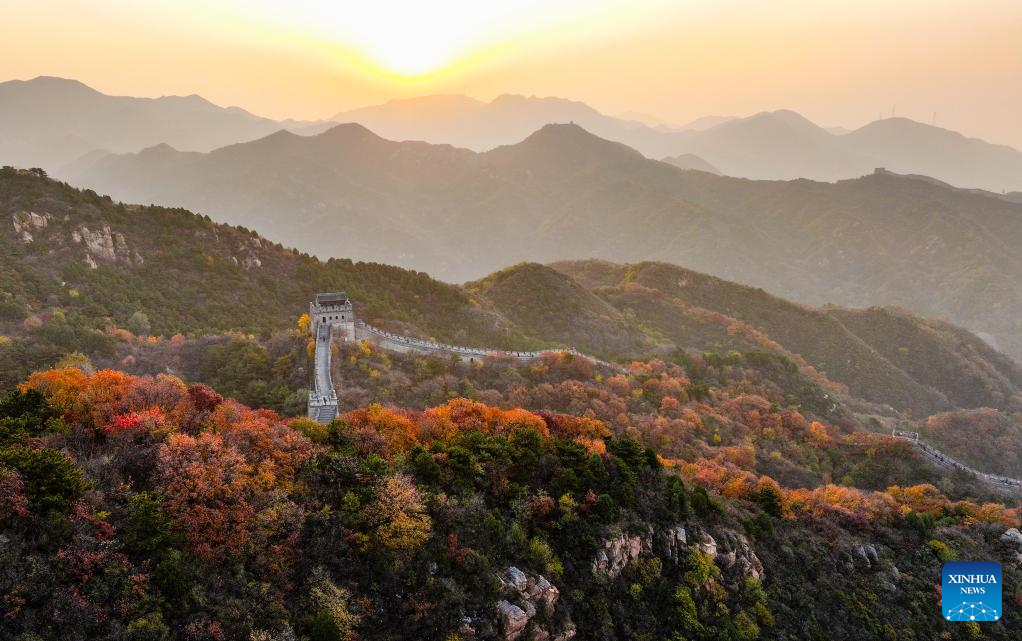 Morning view of Badaling section of Great Wall in Beijing