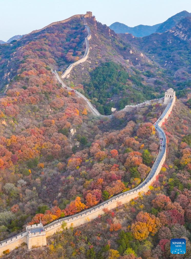 Morning view of Badaling section of Great Wall in Beijing