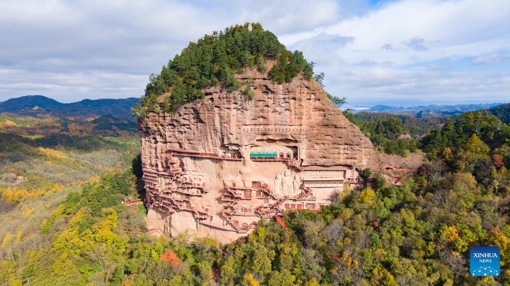 Protection and restoration work carried out at Maiji Mountain Grottoes in NW China