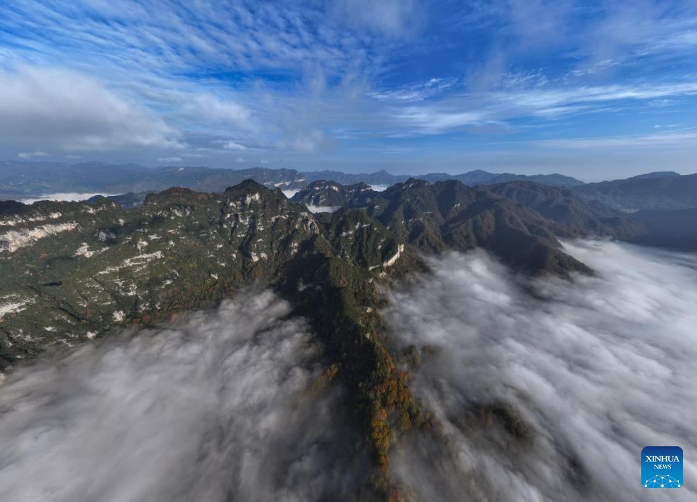 Scenery of Guangwu Mountain scenic area in Sichuan, SW China